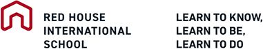 Logotipo da RED HOUSE International School, referência em educação internacional bilíngue no Brasil